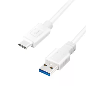   LogiLink USB 3.2 Gen1 Type-C - USB-A kábel fehér 2m (CU0176)