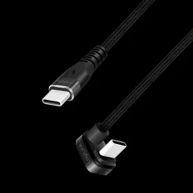   Logilink USB 2.0 Type-C kábel, C/M 180 fok - USB-C/M, alu, fekete, 3 m