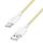 Logilink USB 2.0 Type-C kábel, C/M - A/M, 480 Mbps, 60W, nejlon, sárga, 1 m