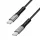 Logilink USB 2.0 Type-C kábel, C/M - C/M, 480 Mbps, 100W, LED, nejlon, fém, fekete, 0,3 m