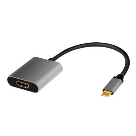   Logilink USB 3.2 Gen1 Type-C adapter, C/M-HDMI, 4K, alu, 0,15 m