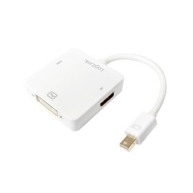   Logilink DisplayPort adapter mDP/M HDMI+DVI+DP 4K/30 Hz 0,15m (CV0045A)
