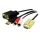 LogiLink HDMI kábel, A/M   HD15/M+USB-A+2x RCA/M, HD, 2 m (CV0052A)