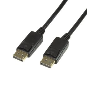   LogiLink Kijelző csatlakozó Csatlakozókábel [1x DisplayPort dugó - 1x DisplayPort dugó] 5.00 m Fekete