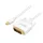 Logilink DisplayPort kábel, mDP/M   DVI/M, 1080p, fehér, 1,8 m