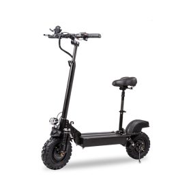   Techsend Electric Scooter Cyber Beast Elektromos Roller - Fekete 2*800W Motors 11' Off-road Tires