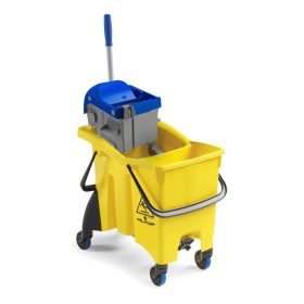   Filmop Twice osztott vödrös, kerekes felmosóvödör, 16+14 l-es, Boost préssel