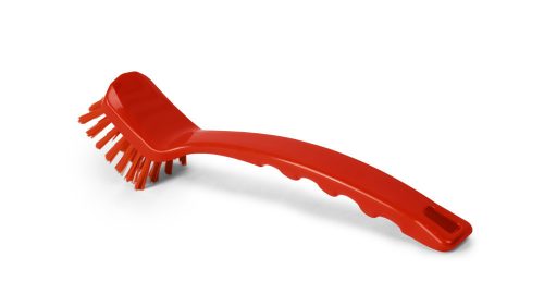 Igeax élelmiszeripari négyszögletes mosogató kefe piros 0,5mm közepes sörtével