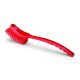 Igeax élelmiszeripari kézi kefe hosszú nyéllel piros 0,5mm közepes sörtével