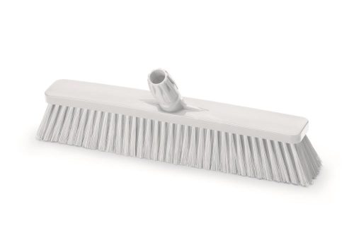 Igeax élelmiszeripari tolóseprű, partvis fej, 45cm, 0,3mm puha sörtével, fehér