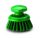 Igeax élelmiszeripari ergonómikus kézi súroló kefe kerek zöld, 0,5mm közepes sörtével