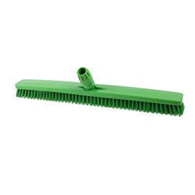   Igeax élelmiszeripari padlósúrolókefe rövid sörte 60cm széles zöld, 0,5mm közepes sörtével