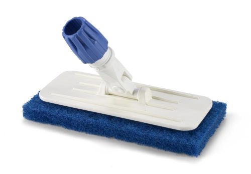 Igeax élelmiszeripari súroló pad menetes tartóval kék