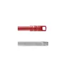 Leopardo alumínum nyél önmagában menetes, piros, 140cm