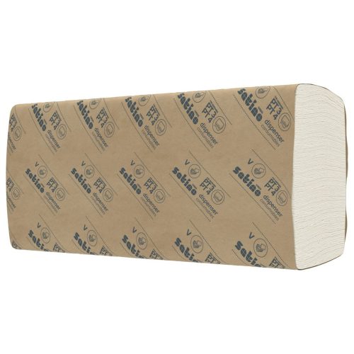 Satino Wepa Liquify V hajtogatott kéztörlő 2 rétegű, cellulóz 24x21 cm 12x336lap/zsák (4032 lap)