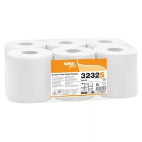   Celtex Save Plus tekercses kéztörlő, 75% cell, 2 réteg, 108m, 450 lap, 19x24cm, 6 tekercs/zsugor