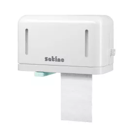   Wepa Satino Mini duo kistekercses toalettpapír tartó ABS műanyag, fehér