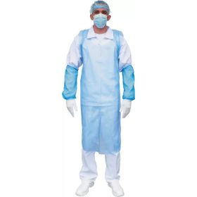 Kötény polietilén kék 100db/csomag