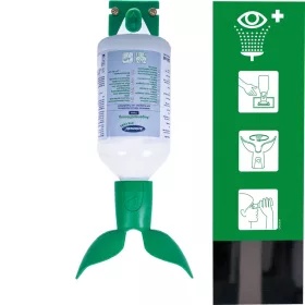   Actiomedic Eye Care Twin Single I fali szemkimosó állomás 500 ml TWIN 0.9% nátrium-klorid oldattal