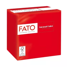 Fato Szalvéta 24x24cm piros 2 rétegű 100 lap/csomag