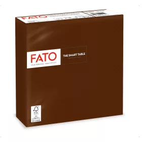   Fato Szalvéta 33x33cm csokoládébarna 2 rétegű 50 lap/csomag