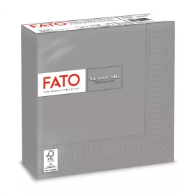 Fato Szalvéta 33x33cm szürke 2 rétegű 50 lap/csomag