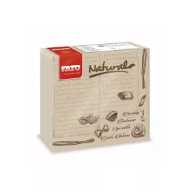   Fato Sztár szalvéta 2 rétegű 38x38cm NATURAL pasta 40 lap/csomag