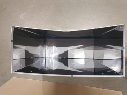 Falra szerelhető rozsdamentes 23 L szemetes 15,5x35x43,5cm - SÉRÜLT