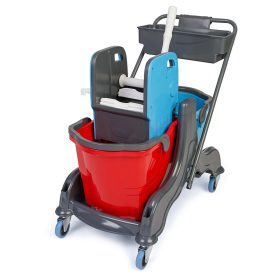 Herkules Takarító kocsi műanyag, 2x25l-es a vödör