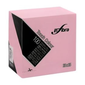 Infibra Szalvéta 25x25cm PINK, 2 réteg 100 lap/csomag