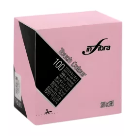 Infibra Szalvéta 25x25cm PINK, 2 réteg 100 lap/csomag