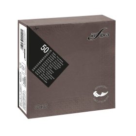   Infibra Szalvéta 33x33cm csokoládébarna 2 réteg 50 lap/csomag