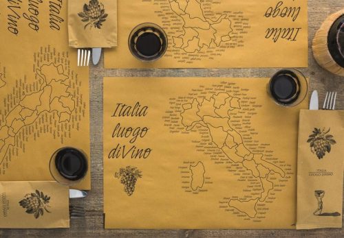 Infibra tányéralátét Italia Luogo Divino mintás 30x40 cm 500 darab/csomag