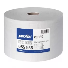   Profix Venet fehér ipari törlőkedő, 1 rétegű, fehér, 500 lap/tekercs, 1 tekercs/zsugor
