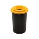 Plafor ECO kerek, henger szemetes 50L fekete/sárga