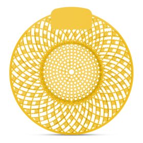   Piszoár bio enzimes illatosító rács Spiral, citrom illatú (sárga)