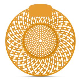   Piszoár bio enzimes illatosító rács Spiral, mangó illatú (sötét sárga)