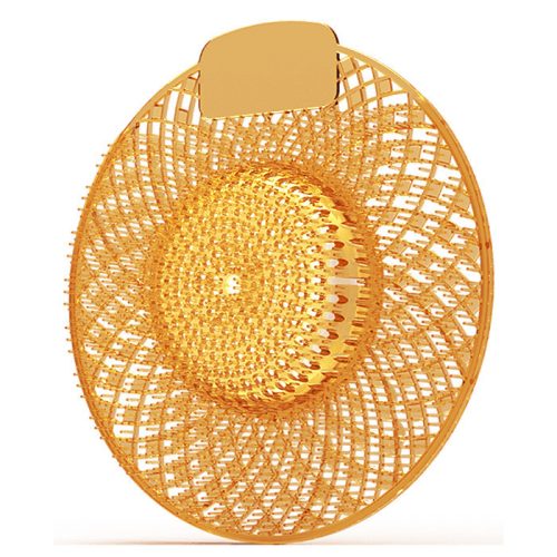 Piszoár bio enzimes illatosító rács Spiral, mangó illatú (sötét sárga)