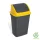 Planet Billenőfedeles szemetes kuka, műanyag, antracit/sárga, 50 L