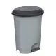Planet Pedálos szemetes kuka, műanyag, ECO antracit, kivehető kosárral, 6L
