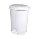 Planet Pedálos szemetes kuka, műanyag, LUXURY fehér, kivehető kosárral, 12L NO3