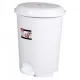 Planet Pedálos szemetes kuka, műanyag, LUXURY fehér, kivehető kosárral, 22L NO4