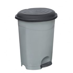   Planet Pedálos szemetes kuka, műanyag, ECO antracit, kivehető kosárral, 50L