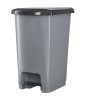 Planet Pedálos szemetes kuka SLIM, műanyag, ECO antracit, 40L