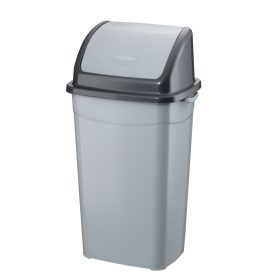   Planet Billenőfedeles szemetes kuka, műanyag, szürke/antracit, 70 L