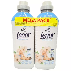   Lenor öblítő Sensitive Cotton Fresh Hypoallergén - 2x987 ml MEGAPACK