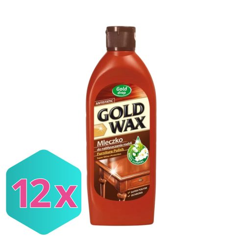 Gold Wax bútorápoló emulzió (tej) 250ml KARTON - 27 db
