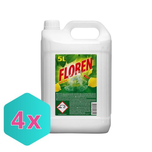 Floren kézi mosogatószer, citrom 5L KARTON - 4 db