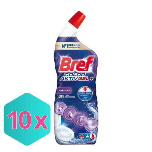 Bref wc tisztító gél Color Activ Lavender 700 ml KARTON - 10 db