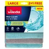 Vileda Pro Clean Microfibre mikroszálas törlőkendő kék-szürke, 3db/csg